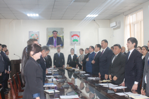 Meeting of the primary organization &quot;Payrav&quot; of the PDPT of the shohmansur district at the Agency, devoted to explain and comment on the message of the Leader of the Nation